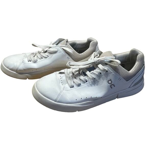 ON Men\'s The Roger Advantage Sneakers Size 10 White Good Used Condition main image 7